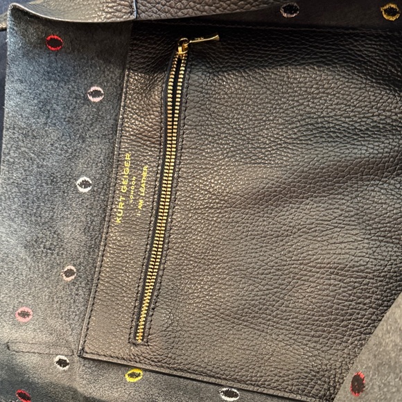 Kurt Geiger Black Tote with Colorful Dots - Picture 3 of 13